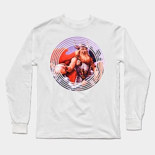 Bearded and Muscular Viking Warrior with a Lot of Strength Long Sleeve T-Shirt